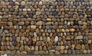 Craft wall of boulders
