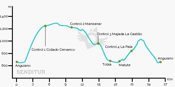 Perfil de la 17ª Marcha por los Montes de Anguiano