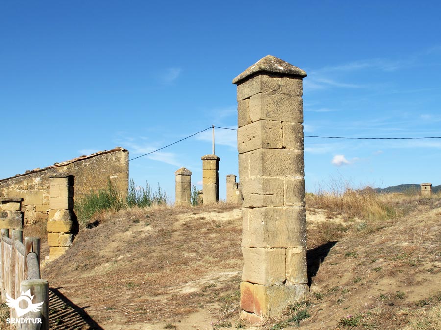 Chimneys of the Mirador del Ebro in Briñas