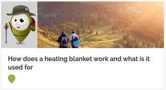 How does a heating blanket work and what is it used for