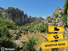 Go to Route in the Torcal of Antequera
